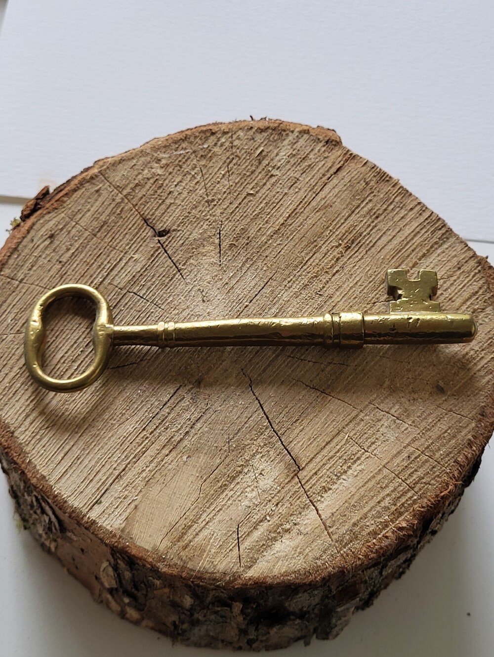 Vintage Solid Brass Decorative Skeleton Key